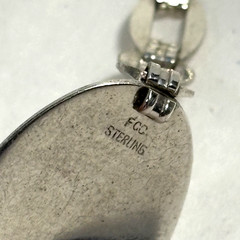 Vintage Signed FCC Sterling ID Bracelet Engravable 7″