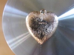 NAPIER Gold Tone PINK Rhinestones HEART Pendant ONLY Free Ship