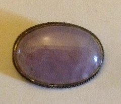 Sterling Stone Pin Estate Jewelry Great Look