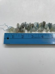 Vintage Marbled Blue Aquamarine Stones For Crafting 16” 124g