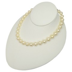 Pearl Necklace Choker Champagne 16” Classic Wedding Vintage