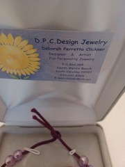 GRAPE ON A VINE Necklace D.O.C. DESIGNS N. MYRTLE BEACH S.C.NEW FREE SHIP