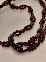 Vintage Natural Red Pyrope Garnet/Almandine Garnet Necklace Grape Clusters…