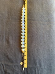 Masha Archer 17” Chunky Opalite Bead Necklace Vintage