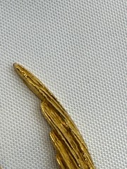 Vintage Hattie Carnegie Flying Bird Brooch Gold Tone Textured Signed 3.25in