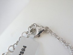 Sterling Silver 925 Natural Garnet Drop V Tennis Necklace