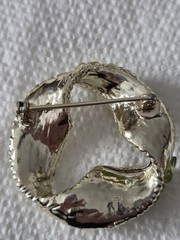Dodds Vtg Ribbon Earrings & Brooch Pin