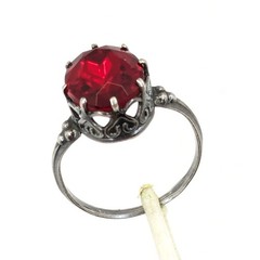Vintage Luxury Soviet RING Silver⭐875 stamp Star USSR -size: 8US (18.5mm) UA #97