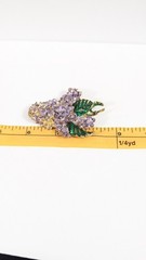 Lilac Flower Bunch Purple Flower Brooch Pin