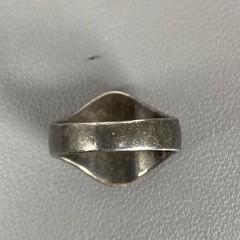 Vintage Sterling Silver Mens Statement Ring W/ Black Onyx Oval Stone Size 11.25