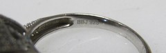 Beautiful Sterling Silver Clear Stone Cocktail Ring ~ Size 8 ~ 8.8g ~ 3-K195