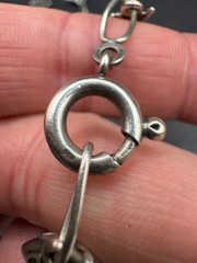 Rare UnoAERre Vintage Fish Skeleton Necklace Chain Sterling