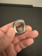 Mexican Biker Ring Native American Indian Head Warpath Vintage
