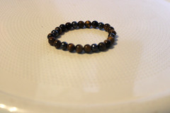 Teen’s Stretchable Bracelet with Multicolored Brown Round Balls 8″ Diameter,