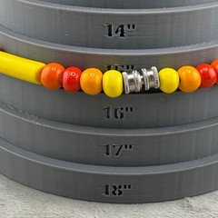 Vintage Flying Colors Necklace Ceramic Beaded Lightbulb 16”