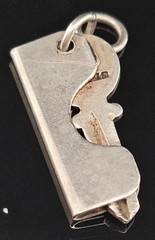 Sterling Silver KEYCHAIN BOTTLE OPENER Charm Pendant Mexico Vintage