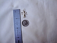 VINTAGE 1970-80s 3D CHERUB ANGEL STERLING SILVER STAMPED 925 CHARM/PENDANT