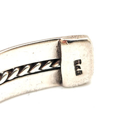 Vintage Sterling Silver Rope Cable Design 10.0 mm Cuff Bracelet, 6.75″, 20.7g