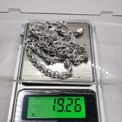 Vintage Jewelry Chain,925 Sterling Silver,Signed ,Handmade 19,26g