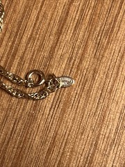 Vintage Celebrity NEW YORK Gold Tone Chandelier Filigree Enamel Dangle Necklace