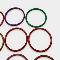 Vintage Lot of 12 Colorful Plastic Lucite Stackable Bangle Bracelets 3″