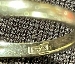 Vintage SA 10K Yellow Gold Blue Stone Ring – Size 5 – 2.33g