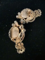 Alice Caviness “Easter egg” cabochon & multi-colored faceted rhinestone Parure