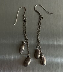 Vintage 925 Sterling Silver Dangling Earrings with a Chain Link Design 2.5in