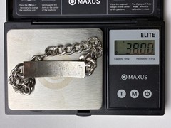Vintage 925 ID Bracelet Signed Elco Sz7.5 Sterling Silver 9mm 38 Grams – Richard