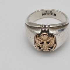 The Greatest Generation Vintage Ring Sterling Silver The Great Seal USA WW2 WW1