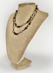 Vintage Carol Lee Faux Pearl Necklace, 35″ Long