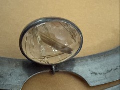 Vtg Rutilated Quartz Necklace 925 Sterling 47+Grams Total Wt. 16”