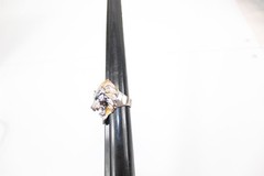 Lions Head Ring Silver-Tone Alloy Size 9 Vintage