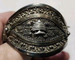 Vintage Berber Bracelet Kabe 850 Silver Morocco
