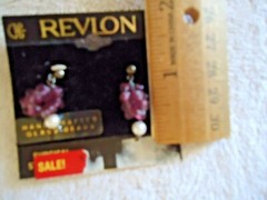 Vintage Revlon Hand Crafted Glass Beads Pair Of Earrings ” BEAUTIFUL PAIR “