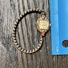 Bulova L5 R325266 Women’s Vintage Quartz Watch Gold Tone Band 17mm Case Quartz
