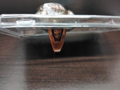 Dragon Ring Detailed Zinc Alloy Metal Eyes Light-Up – Unisex Size S (Approx. 8)