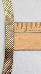 Vintage NANASI 12K Gold Filled Mesh Necklace 47 Grams 15.5 Inch Collar