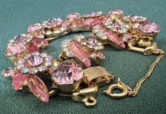 BREATH-TAKING GORGEOUS VINTAGE JULIANA BRACELET EARRINGS SET EXCELLENT CONDITION