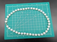 Vintage Opalite 10mm Bead Necklace 21″L Beautiful!