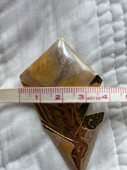 VTG Signed Edgar Berebi 1980s Modern Enamel Geometric Earrings Art Deco Revival