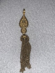 Vintage Gold Crown Trifari Nip Tassel Pendant for any Necklace Very NICE RARE