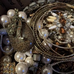 Vintage to Now Jewelry Lot, All Wearable Untested. No Junk. Box D3