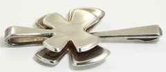 David Andersen Norway Sterling Silver Large Modernist Geometric Pendant 925s