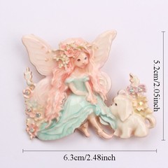 Artistic Fantasy-Themed Fairy Brooch: Exquisite Jewelry Accessory, Ideal Present