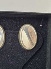 Oval Sterling Silver Sarah Coventry Styled Clip On Earings
