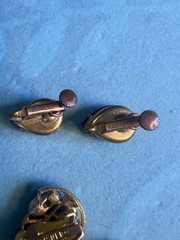 Lot 7 Pr Vintage Clip Earrings Lisner, Kramer, Weiss & Haskell & Lisner Necklace