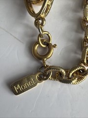 Vintage MONET Stations Necklace/ Lengthy/ Measures 56 In Total Length