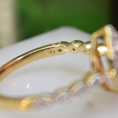 Vintage 10K Diamond Semi Mount Ring Setting sz 7.2