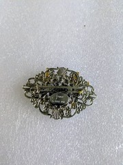 JANE 1997 ANGELS OF LOVE Religious Cross Brooch Filigree Pin Christian Trad JB1